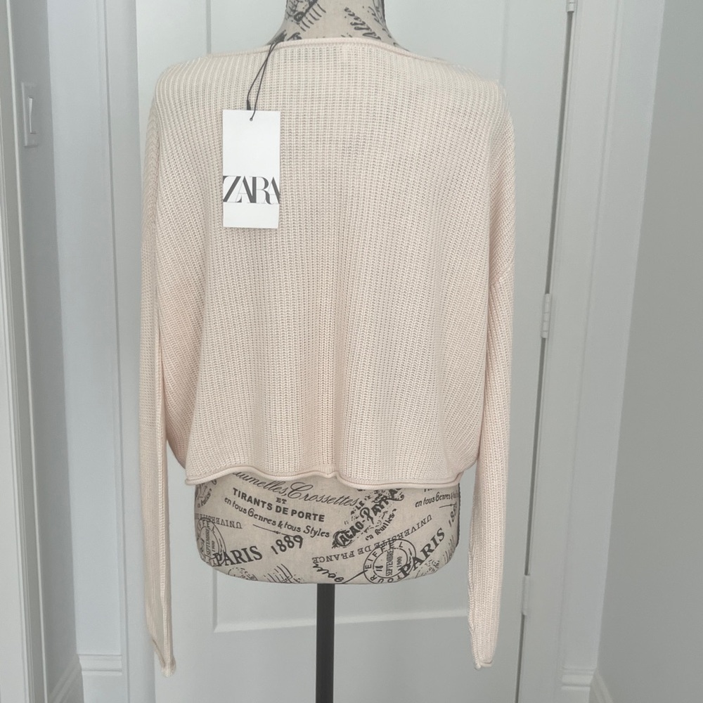 Zara XS Cream Women's Sweater - Picture 2 of 2